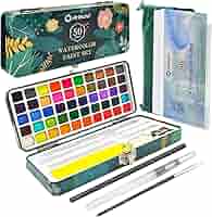 直近入荷　水彩絵の具　18色セット　11箱セット Amazon | ホルベイン 透明水彩絵具 18色セットの小分け ケース付